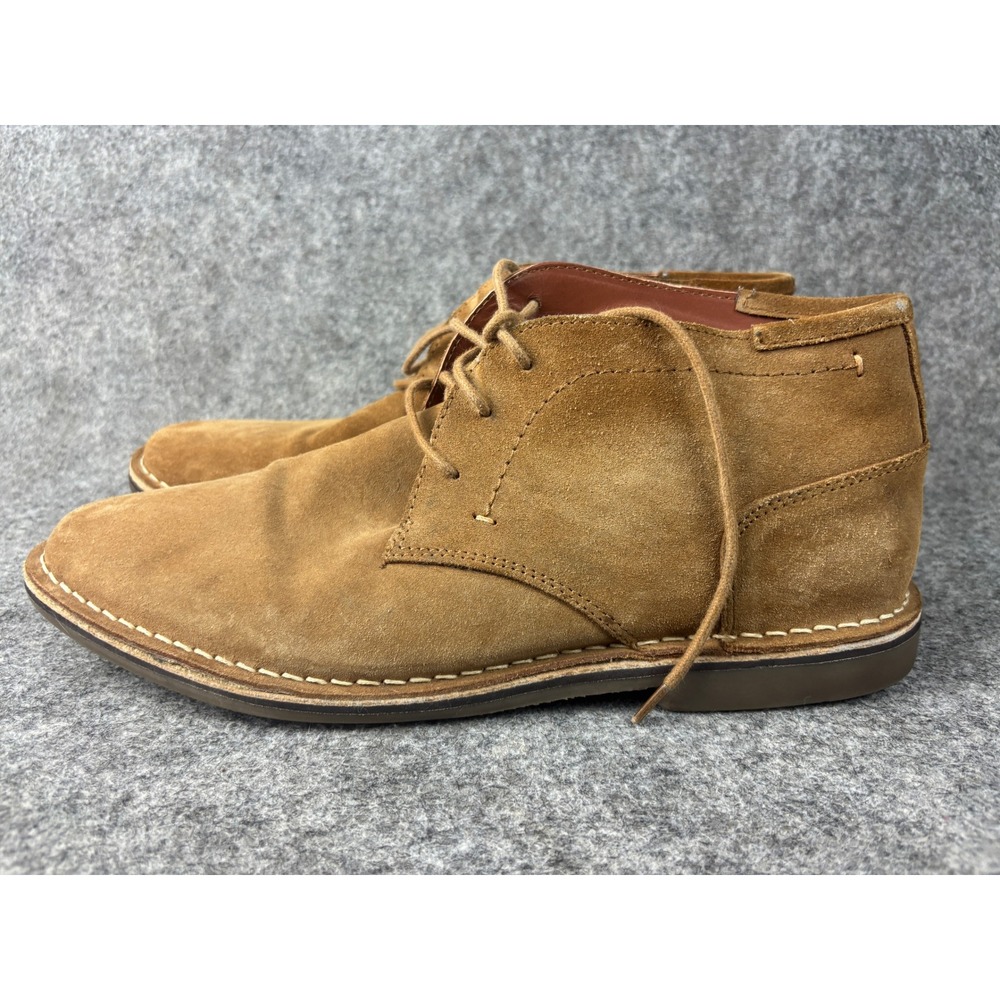 Steve Madden Hacksaw 215 Chukka Boots Mens 11 Tan Suede Lace Up Ankle Boots